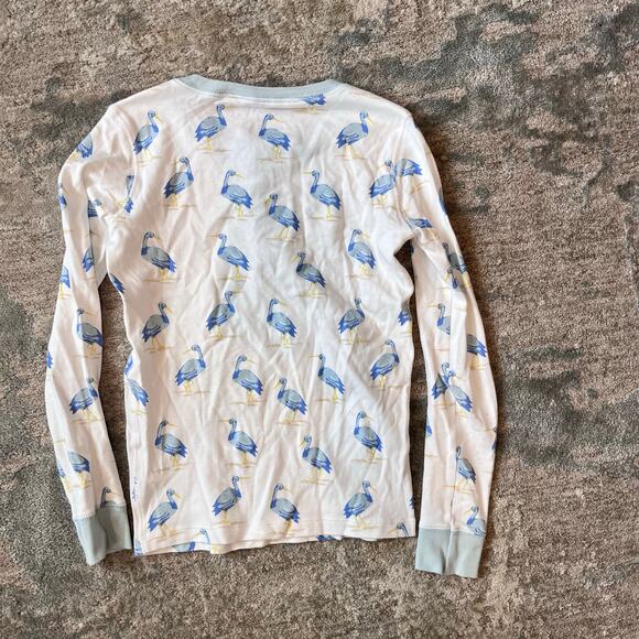 TBBC Sutton's Sweet Dream Pajamas Set Seaside Stork with Buckhead Blue 8 - Picture 8 of 10